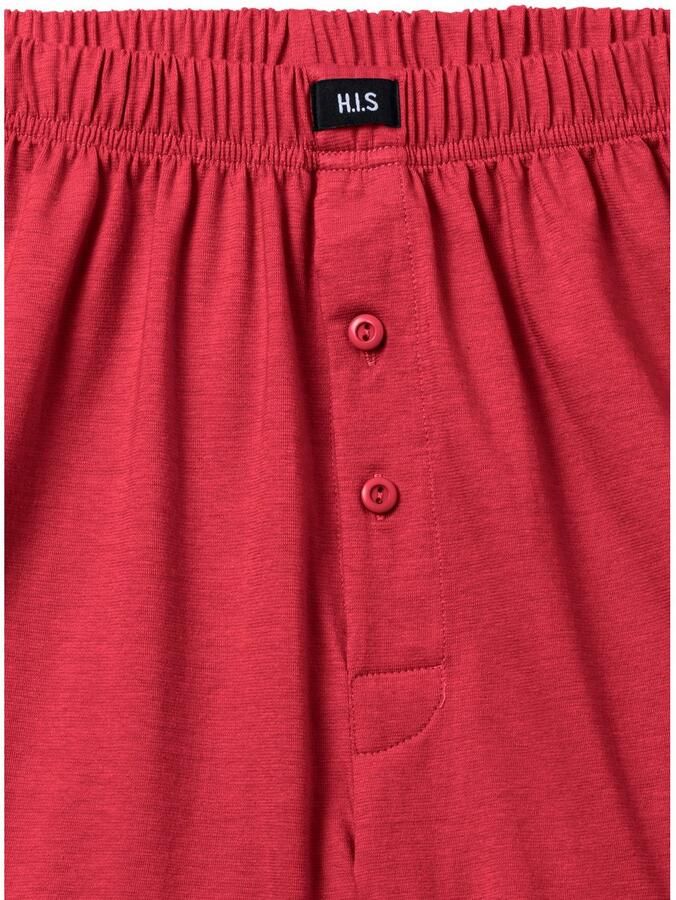 H.I.S Wijde boxershort Heren boxer wijdte pasvorm comfortband van katoen-stretch (set 5 stuks)