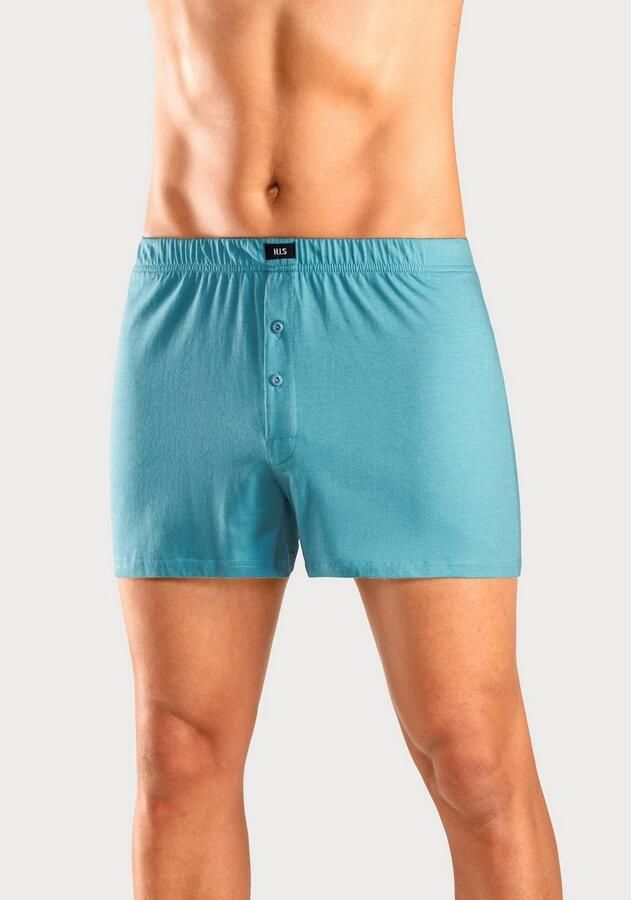 H.I.S Wijde boxershort Heren boxer wijdte pasvorm comfortband van katoen-stretch (set 5 stuks) - Foto 2