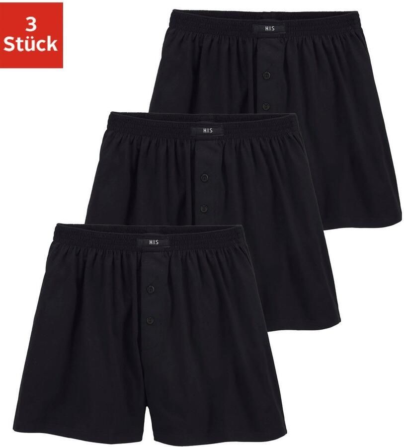 H.I.S Wijde boxershort vlotte pasvorm (set 3 stuks) - Foto 4