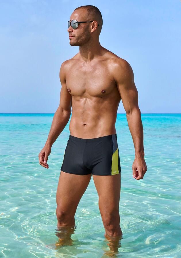 H.I.S Zwemboxer in colourblocking-design - Foto 4