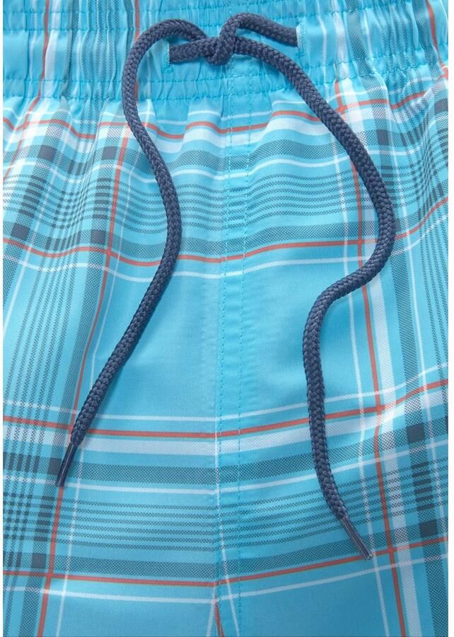 H.I.S Zwemshort Geruit met contrastkleurig koord - Foto 5