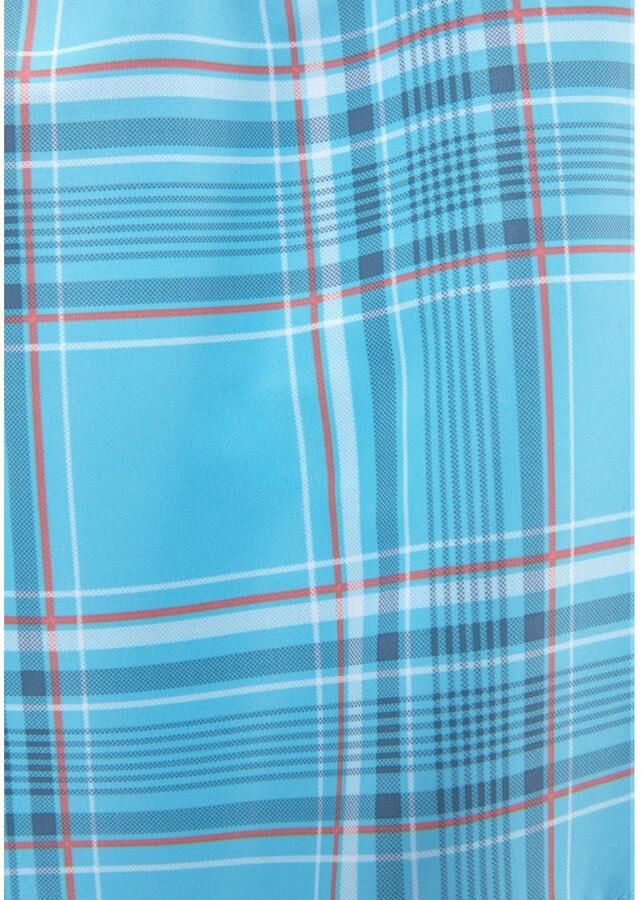 H.I.S Zwemshort Geruit met contrastkleurig koord - Foto 6