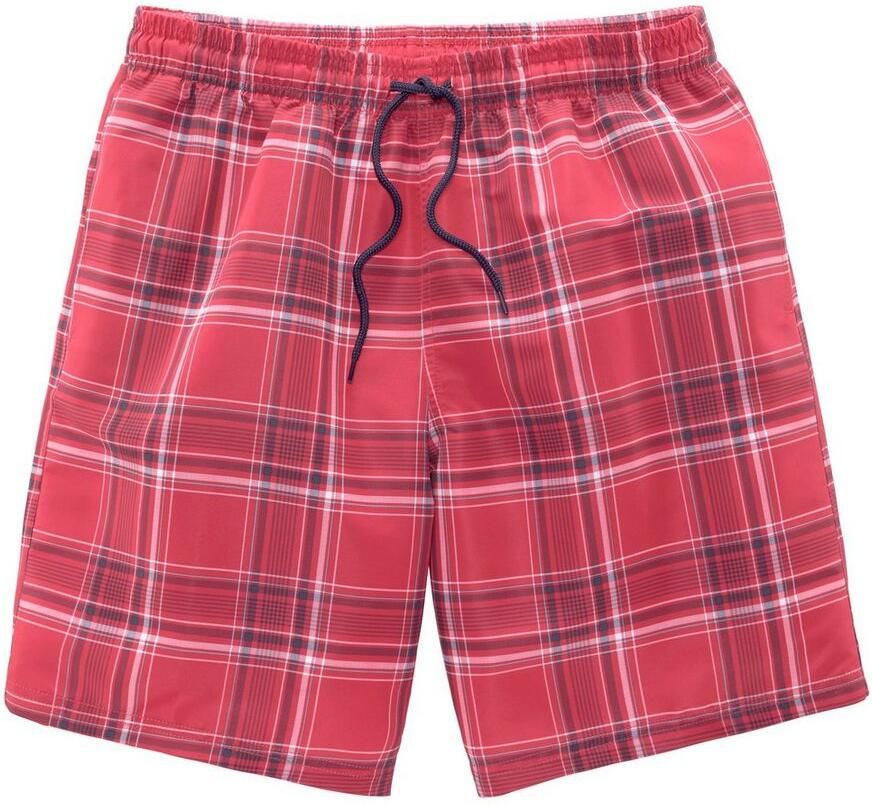 H.I.S Zwemshort Geruit met contrastkleurig koord - Foto 1