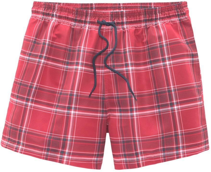 H.I.S Zwemshort Geruit met contrastkleurig koord - Foto 1