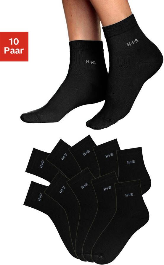 H.I.S Korte sokken lichte ventilerende kwaliteit (set 10 paar)