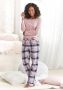 H.I.S Pyjama met geruite pyjamabroek (2-delig 1 stuk) - Thumbnail 1