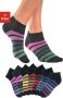 H.I.S Sneakersokken met kleurrijke horizontale strepen (set 7 paar) - Thumbnail 1