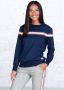 H.I.S Sweatshirt met gestreept tape loungewear loungepak - Thumbnail 1