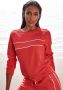 H.I.S Sweatshirt met piping op de borst loungewear - Thumbnail 1