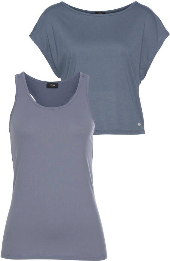 H.I.S Trainingsshirt 2-delige set: shirt & top (set)