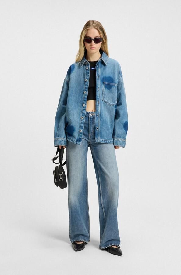 HUGO Blue 5-pocket jeans Gamala Mid Rise in Baggy Fit - Foto 2