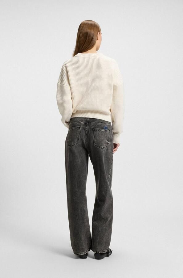 HUGO Blue 5-pocket jeans Leni Lage taille in relaxed fit - Foto 5