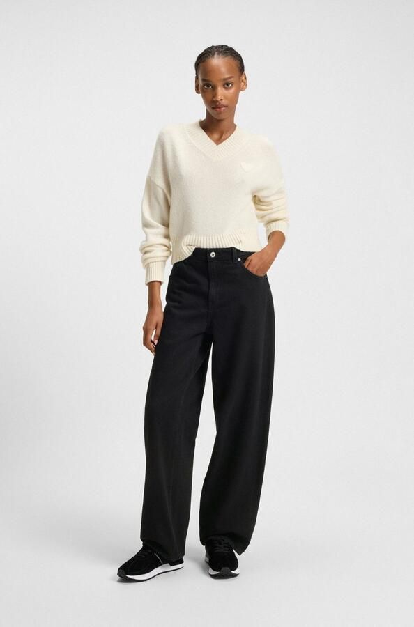 HUGO Blue 5-pocket jeans Leni Loose Fit Baggy Jeans Wijde Pijp Lage tot Midden Taille - Foto 4