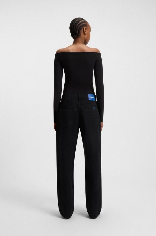 HUGO Blue 5-pocket jeans Leni Loose Fit Baggy Jeans Wijde Pijp Lage tot Midden Taille - Foto 8