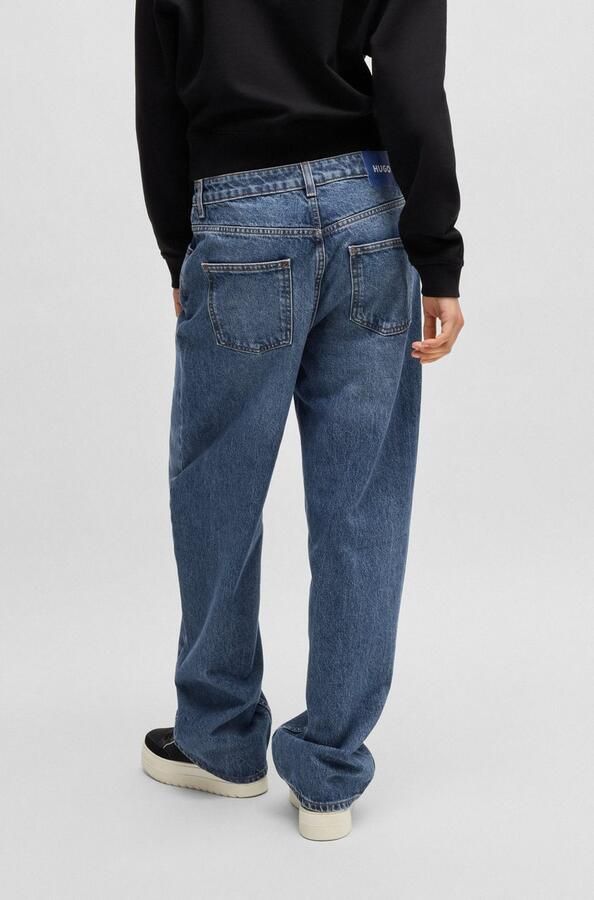 OTTO HUGO Blue 5-pocket jeans Leni Relaxed fit met lage taille - Foto 3