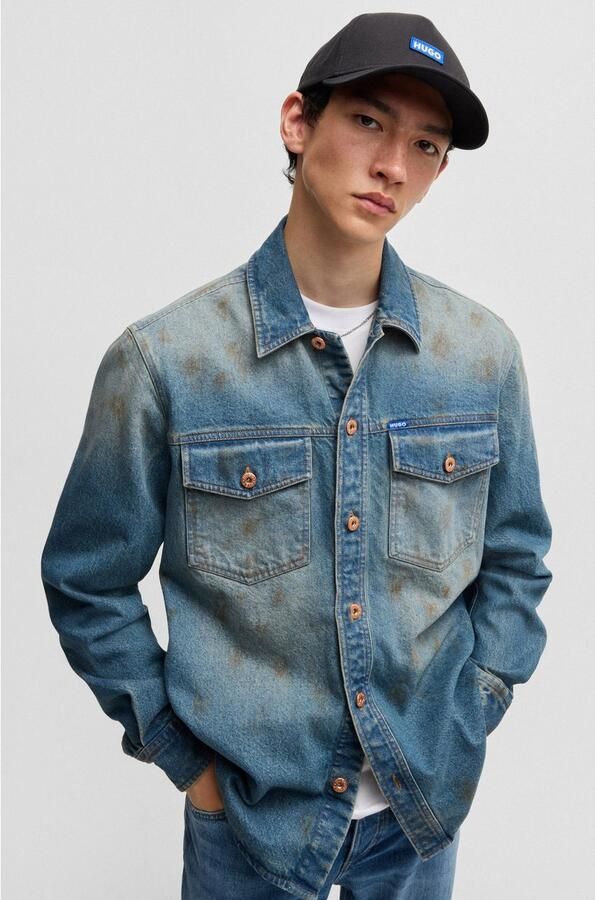 Hugo Blue Baseballpet met labelpatch model 'Jinko' - Foto 3