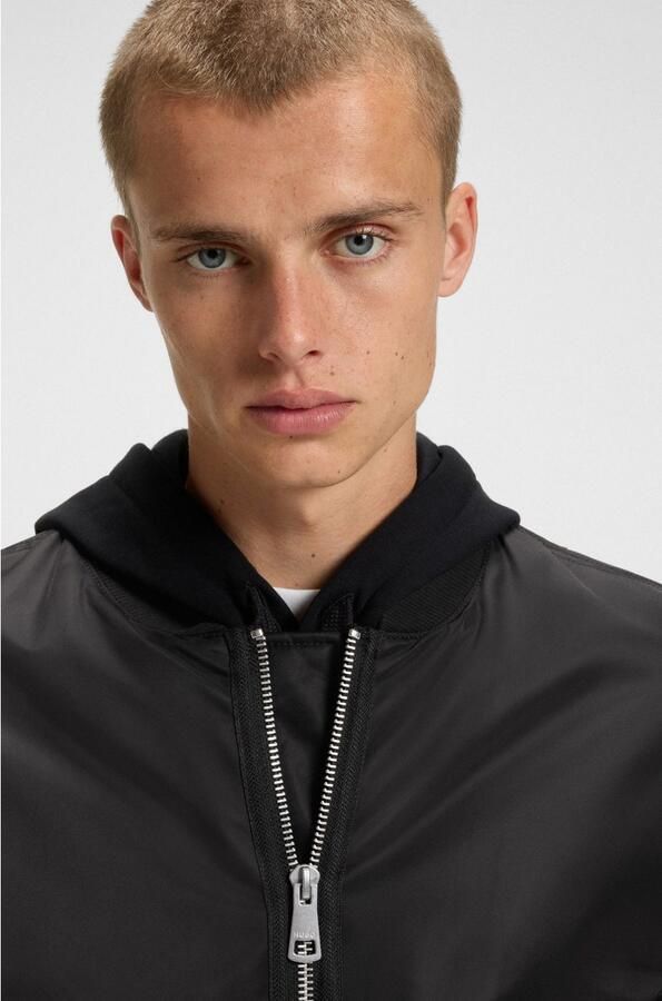 HUGO Blue Blouson Biero met waterafstotende afwerking en mouwzak - Foto 2