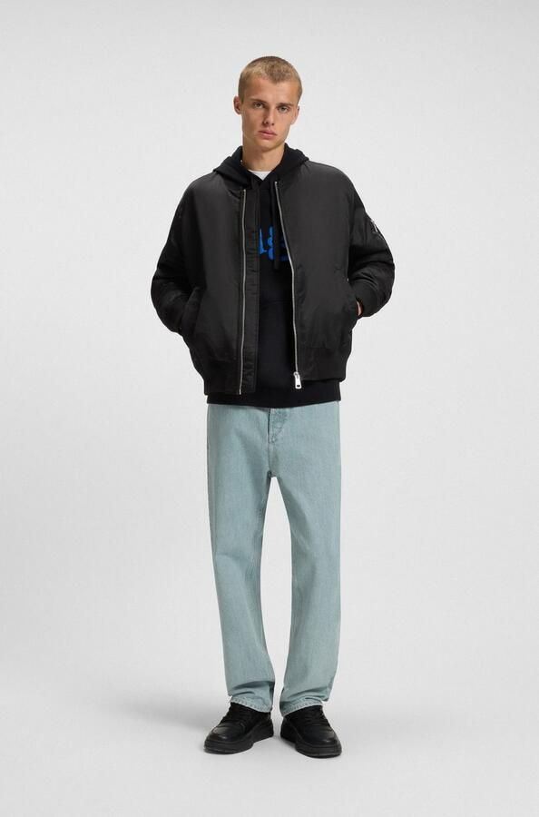 HUGO Blue Blouson Biero met waterafstotende afwerking en mouwzak - Foto 4