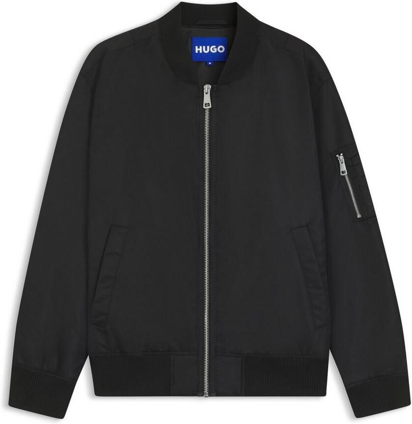 HUGO Blue Blouson Biero met waterafstotende afwerking en mouwzak