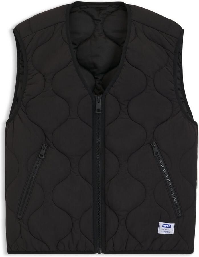 HUGO Blue Bodywarmer Bocolino V-hals relaxed fit ritssluiting - Foto 2