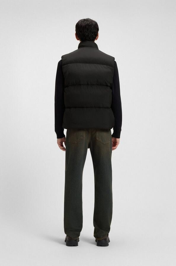 HUGO Blue Bodywarmer Bodolino Opstaande kraag relaxed fit gewatteerd - Foto 6