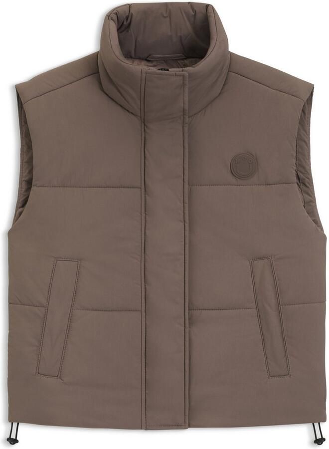 HUGO Blue Bodywarmer Fae Bubble vorm elastische band in de zoom