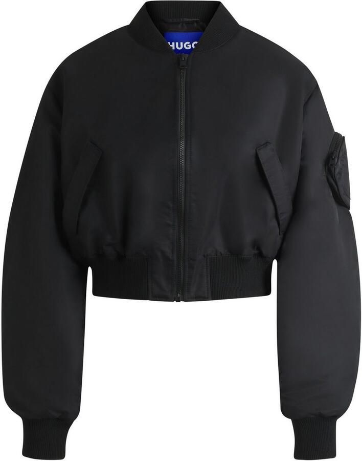 HUGO Blue Bomberjack Foraia met opgestikte mouwzak iconische streetstyle - Foto 2