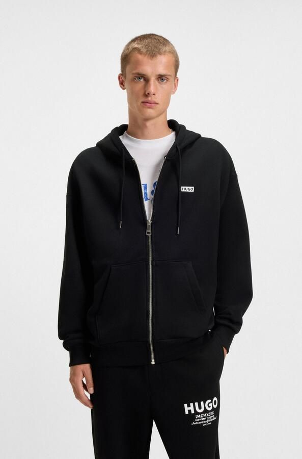 HUGO Blue Capuchonsweatvest Nardimez met een capuchon - Foto 5