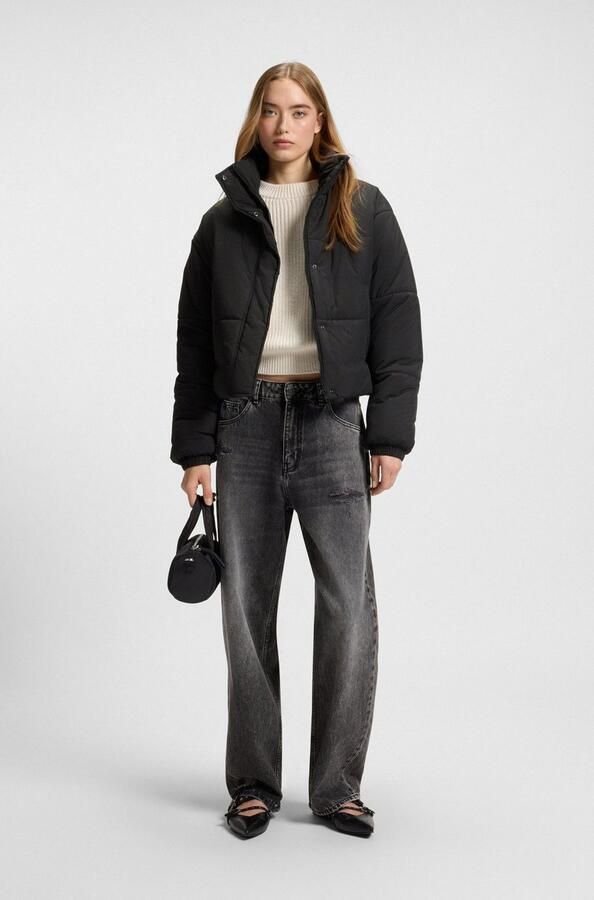 HUGO Blue Gewatteerde jas Faren Relaxed fit met verstelbare zoom - Foto 5