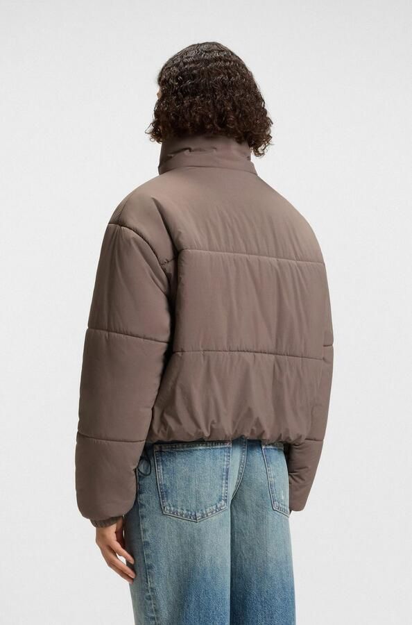 HUGO Blue Gewatteerde jas Faren Relaxed fit met verstelbare zoom - Foto 4