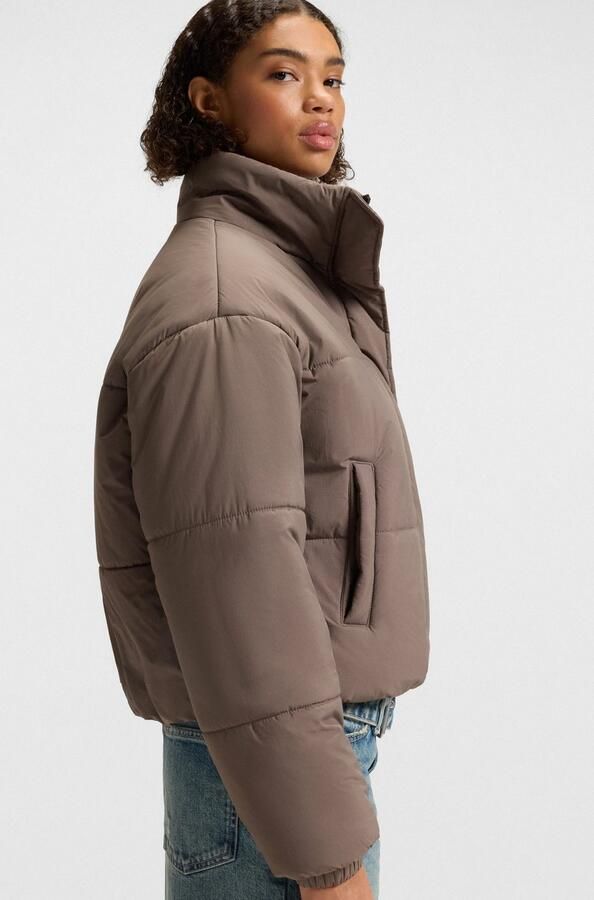 HUGO Blue Gewatteerde jas Faren Relaxed fit met verstelbare zoom - Foto 5