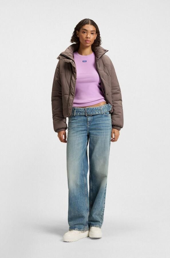 HUGO Blue Gewatteerde jas Faren Relaxed fit met verstelbare zoom - Foto 6