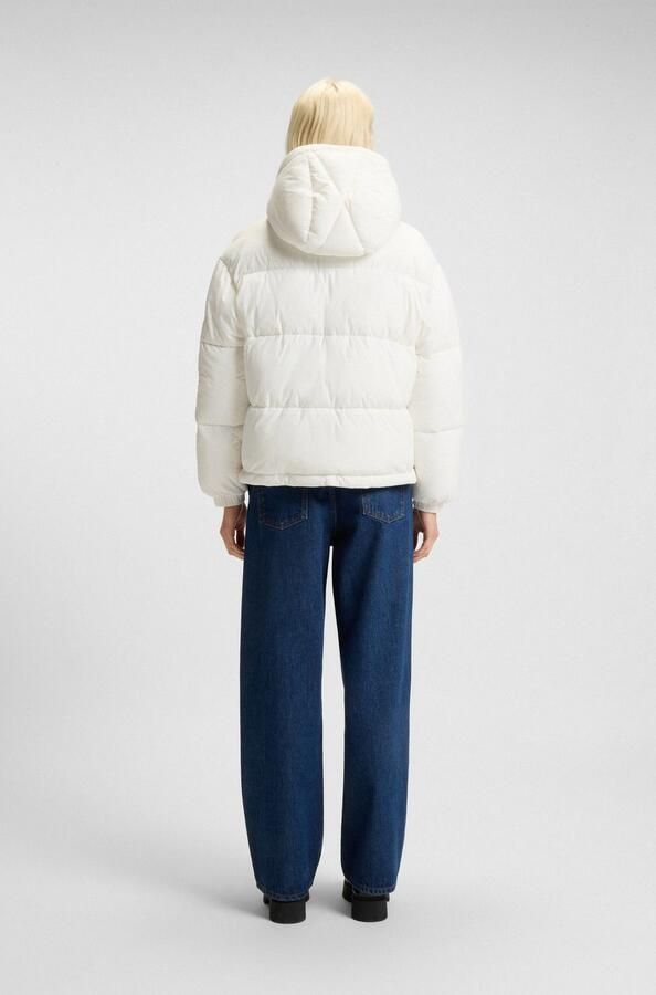 HUGO Blue Gewatteerde jas Farida in relaxed fit met verkorte lengte - Foto 5