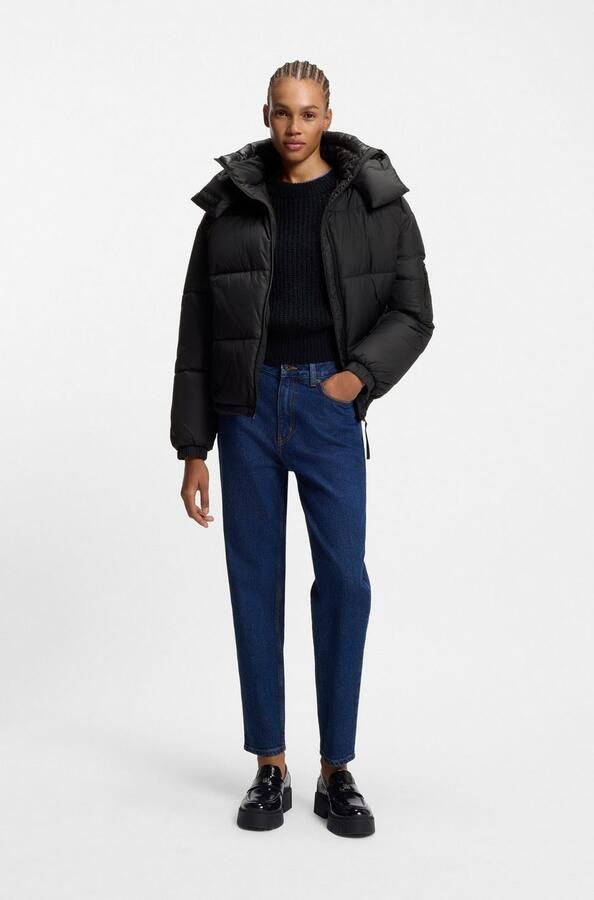 HUGO Blue Gewatteerde jas Farida in relaxed fit met verkorte lengte - Foto 4