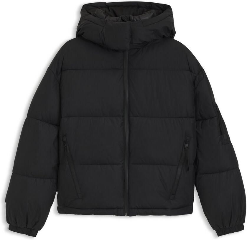 HUGO Blue Gewatteerde jas Farida in relaxed fit met verkorte lengte