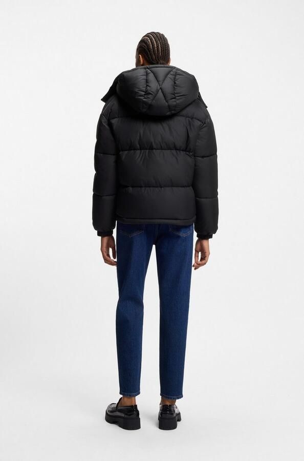 HUGO Blue Gewatteerde jas Farida in relaxed fit met verkorte lengte - Foto 5