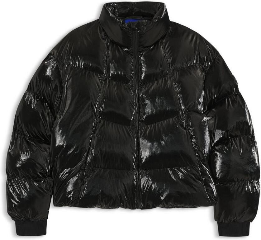 HUGO Blue Gewatteerde jas FIORELLA in verkorte lengte trekkoord in de zoom - Foto 2