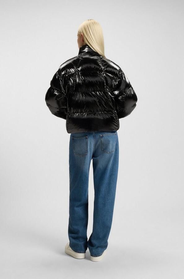 HUGO Blue Gewatteerde jas FIORELLA in verkorte lengte trekkoord in de zoom - Foto 6