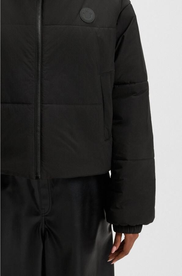 HUGO Blue Gewatteerde jas Freya Relaxed Fit met capuchon - Foto 3