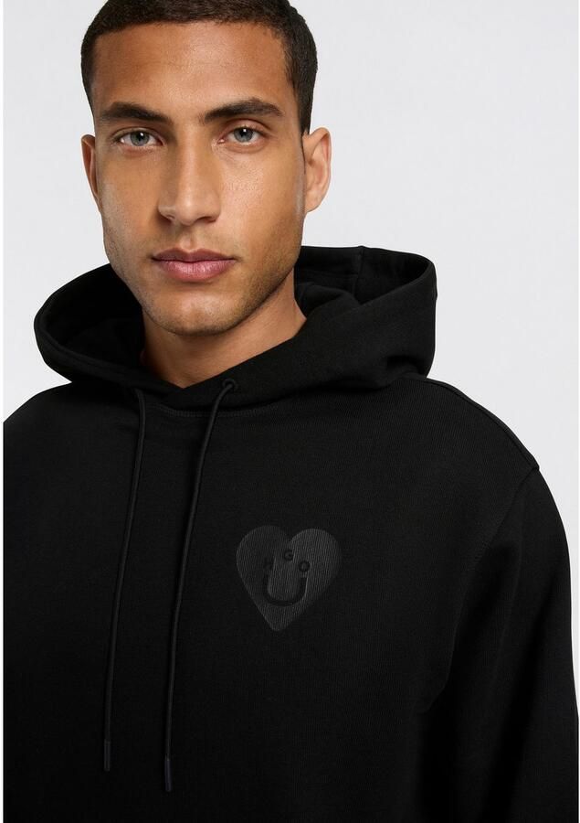 HUGO Blue Hoodie Dejandra unisex oversized