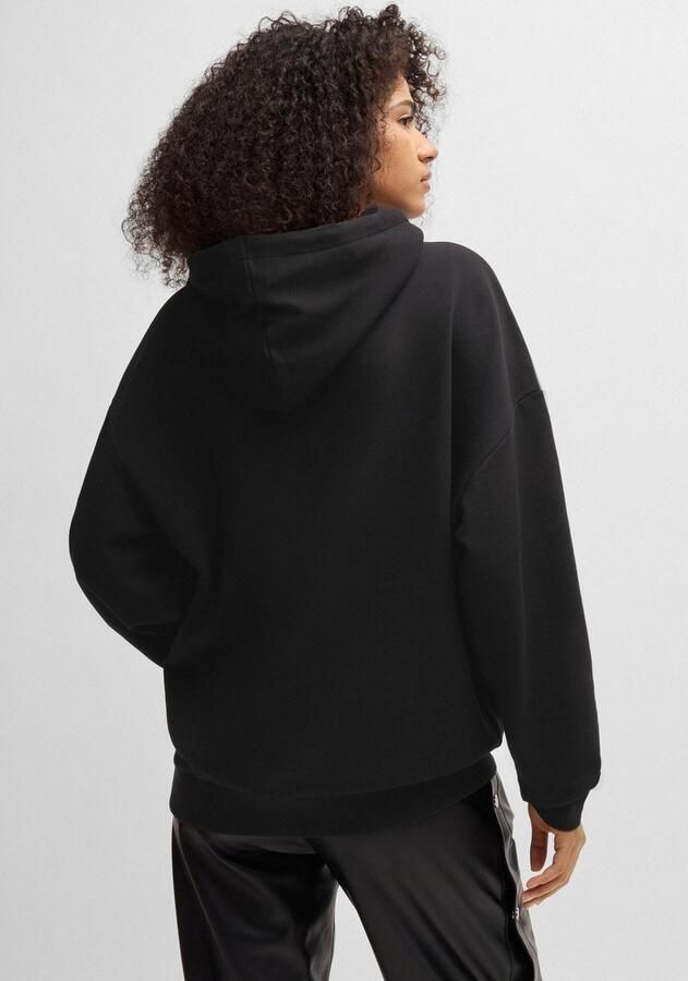 HUGO Blue Hoodie Nalves met grote logo-opdruk unisex - Foto 3