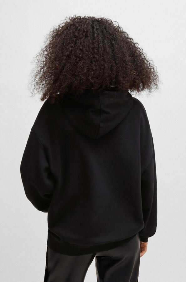 HUGO Blue Hoodie Nalves met grote logo-opdruk unisex - Foto 6