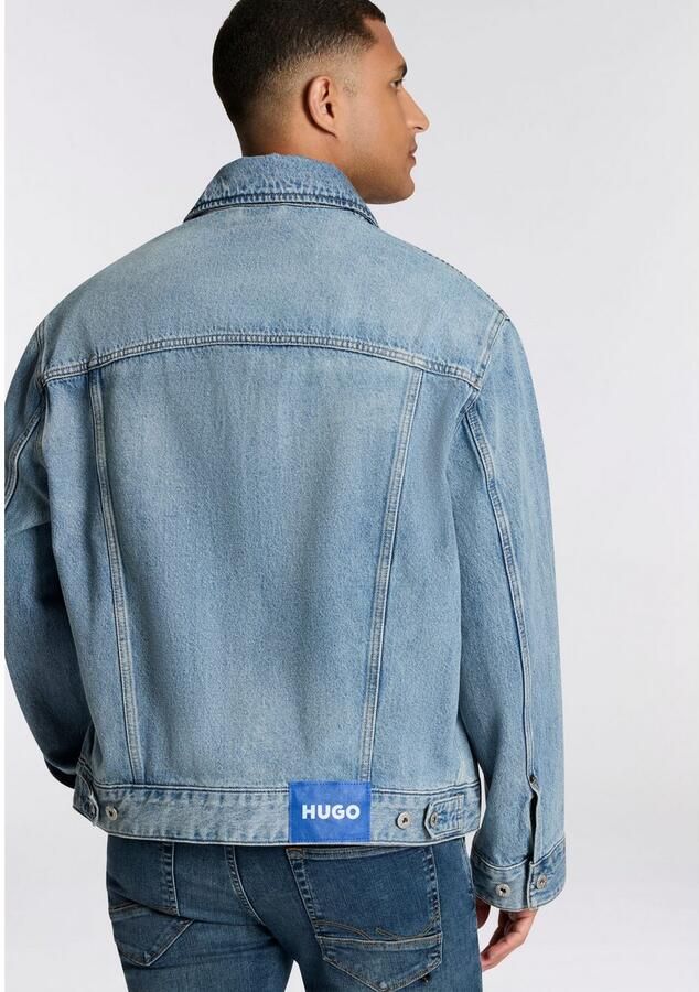 HUGO Blue Jeansjack Kirkby loose fit stone-washed effect - Foto 3
