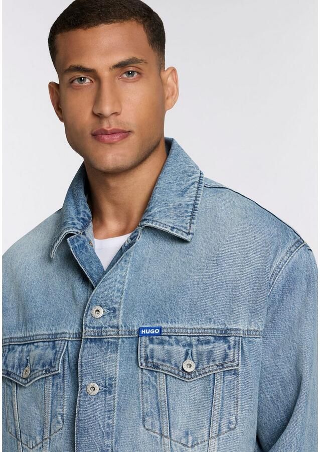 HUGO Blue Jeansjack Kirkby loose fit stone-washed effect - Foto 2