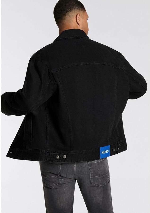 HUGO Blue Jeansjack Kirkby met logodetails regular-fit - Foto 2