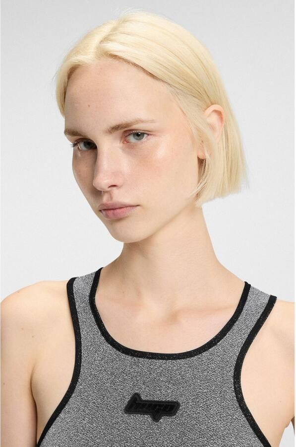 HUGO Blue Jerseyjurk Niamh glinsterend slim fit - Foto 2