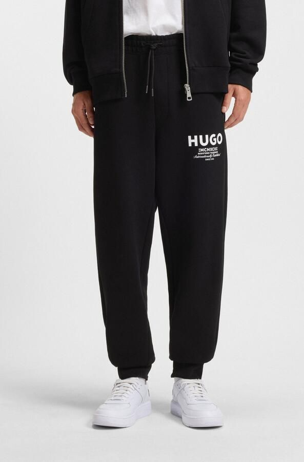 HUGO Blue Joggingbroek Nevez met pijpboorden en oversized pasvorm - Foto 5