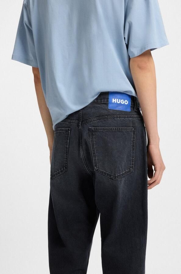 Hugo Blue Baggy fit jeans van puur katoen - Foto 4