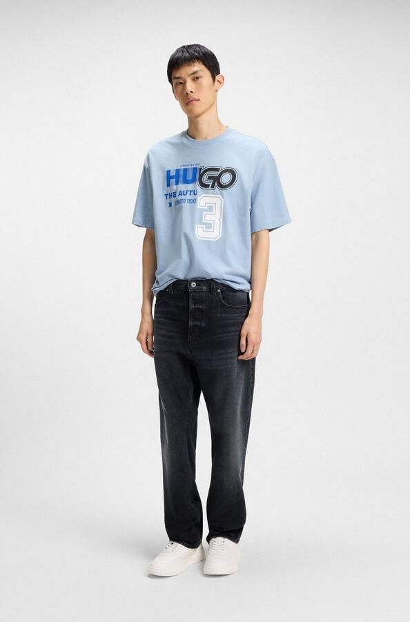 Hugo Blue Baggy fit jeans van puur katoen - Foto 5