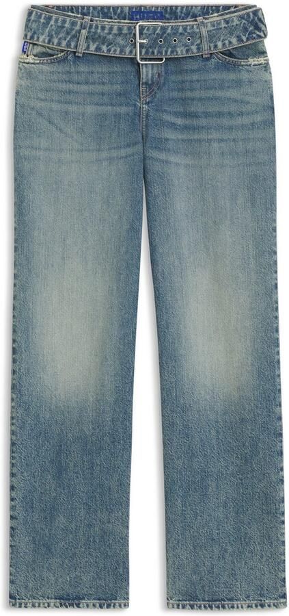 HUGO Blue Low Rise-jeans GLORY met denim-gordel baggy fit - Foto 6